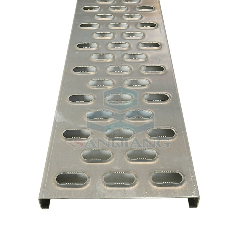 Impact-Resistant Anti-Slip Oval Shape Hole Safety Grating for Garage Floor