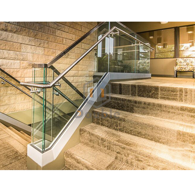 Low Price Aluminium U Channel 12mm Tempered Glass Railing for Derk