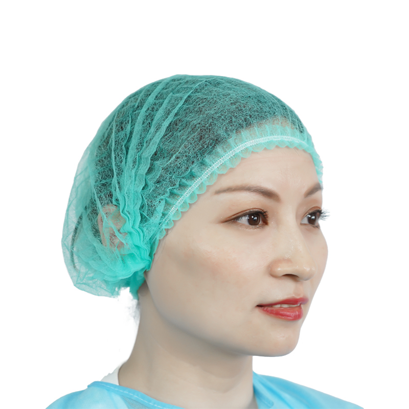 High Quality PP Non-Woven Disposable Medical Bouffant Cap with White, Blue, Green, Pink, Purple Colour
