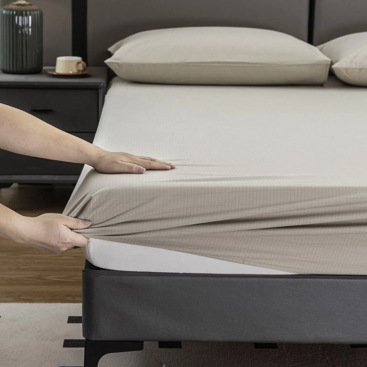 Emf Shielding Antibacterial Bamboo Silver Earthing Grounding Bed Sheet