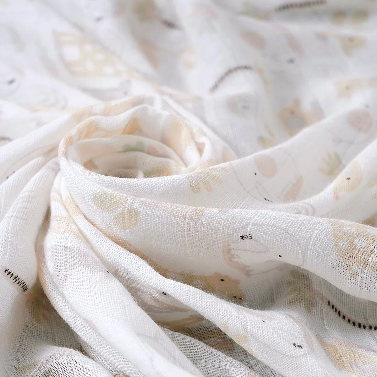 Детское муслиновое одеяло с принтом 120x110 см