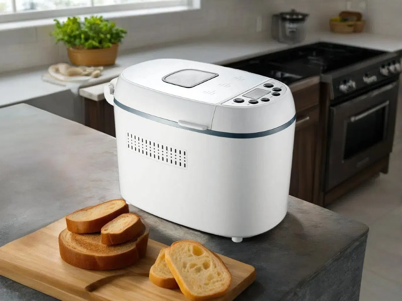 Premium Automatic Bread Maker with Gluten-Free Settings and Timer