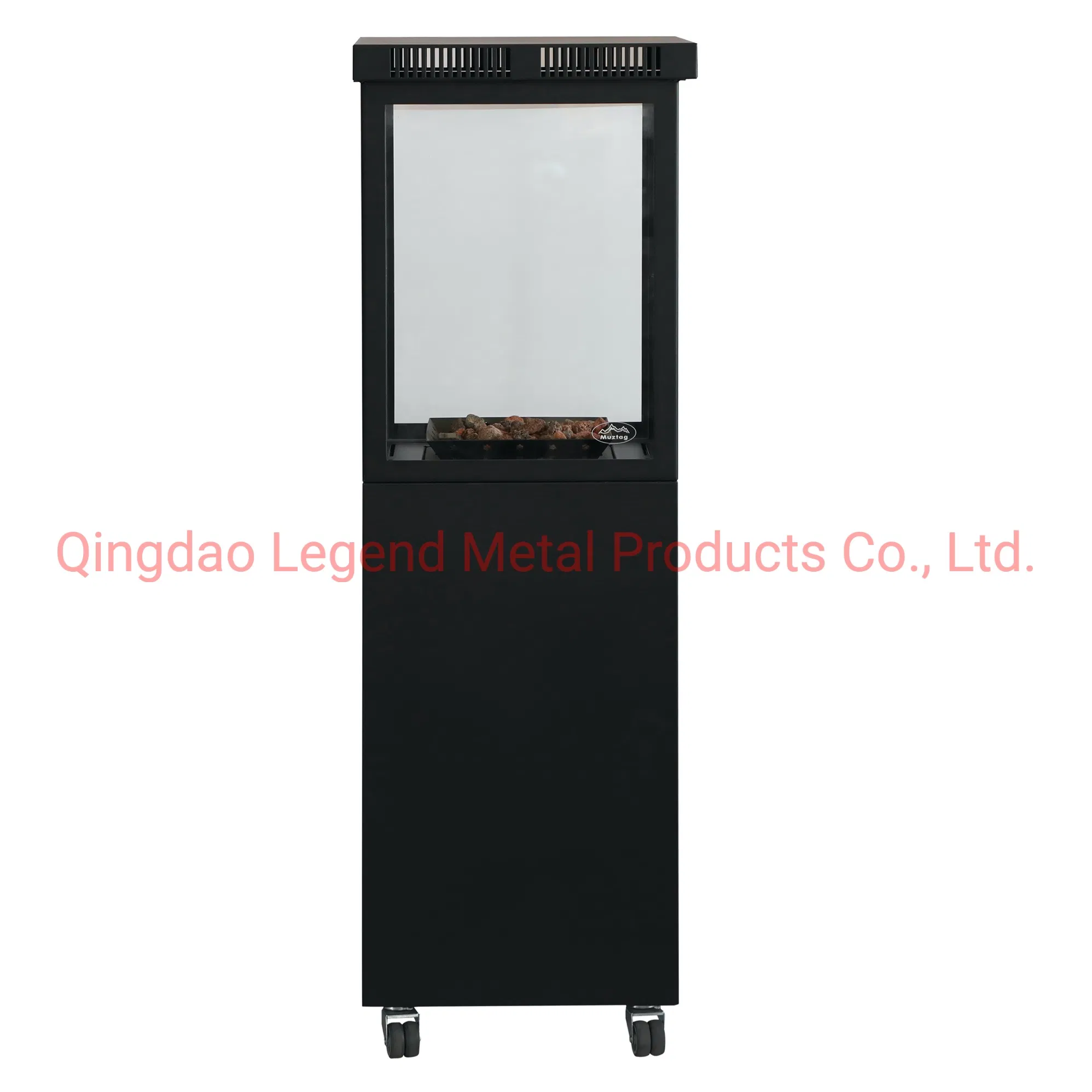 Free Standing Patio Gas Fireplace with Real Flame with Ods Device for Outdoor Use