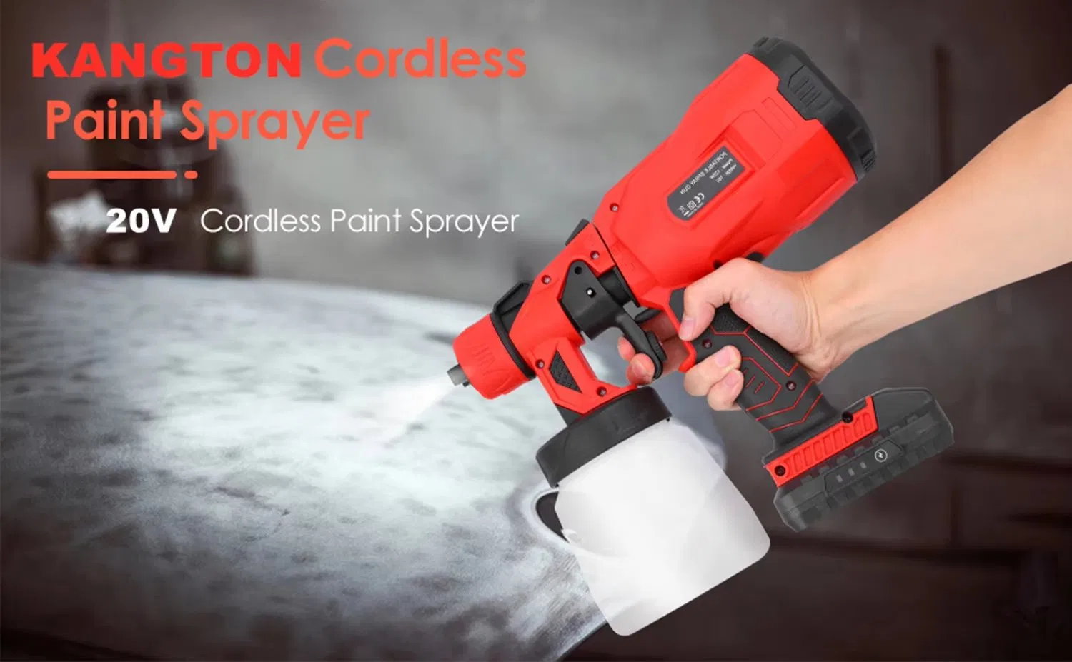 Rechargeable Battery Powered Spray Painting 18V Spray Gun