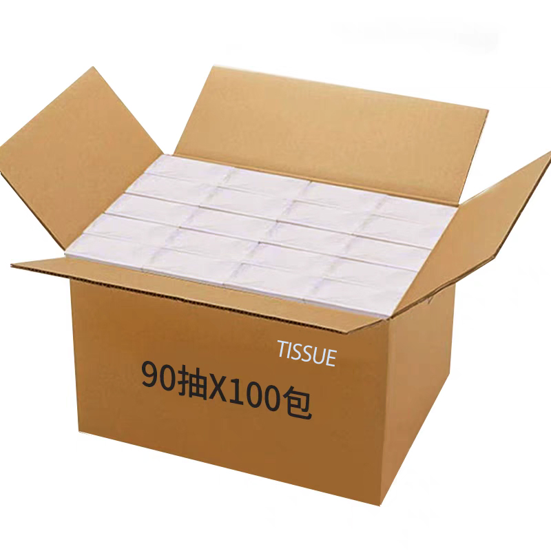 OEM/ODM Factory Eco-Friendly Customizable 2ply/3ply White Strong Absorbable Bamboo Paper Facial Tissue for Bathroom/Hotel/Homeeco Friendly