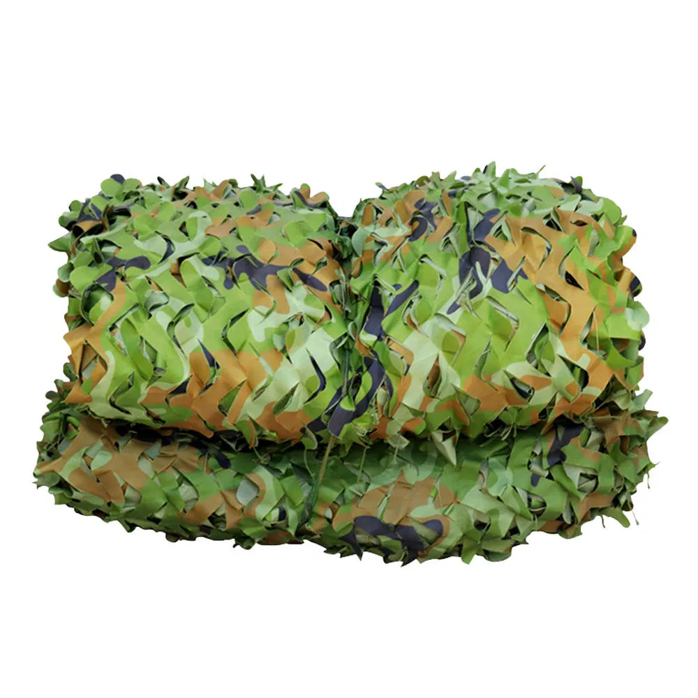 Customizable Durable 150d Woodland Camouflage Net for Sunshade Defense Equipment Cover