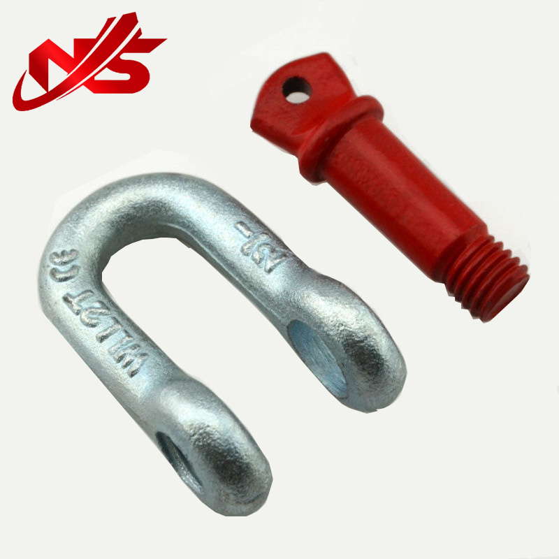 Us Type Drop Forged G-210 Screw Pin Dee Shackle Galvanized Carbon Steel