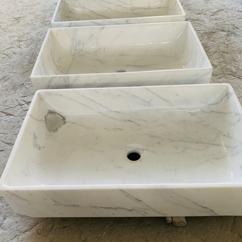 Мраморная раковина Nature Statuario White для ванной