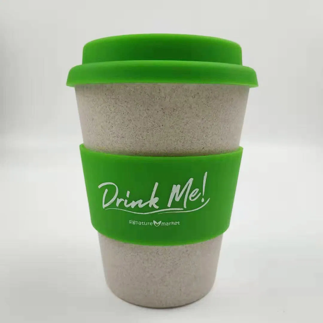 Экокружка из бамбукового волокна, 12 oz, с крышкой