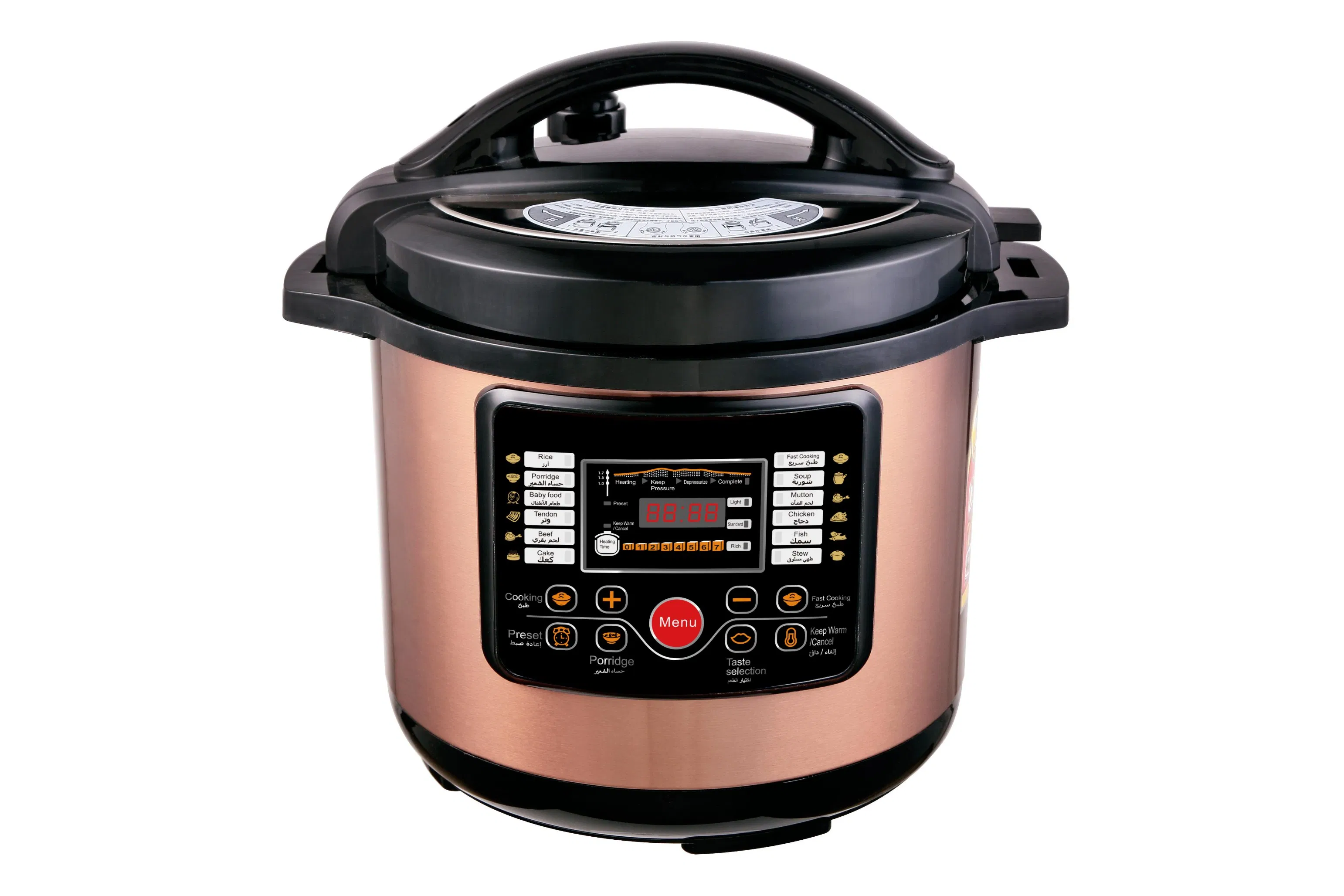 10L/12L/17L/21L National Automatic Digital Commercial Electric Pressure Cooker for Small Home Appliance with Air Fryer Combo