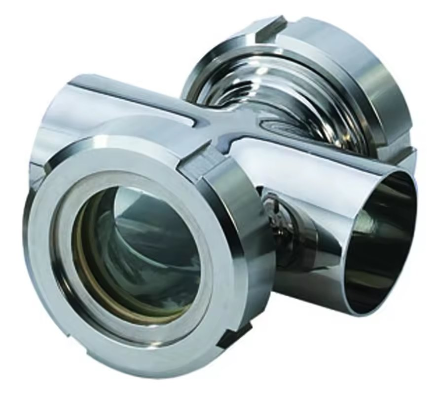 Four-Way Sight Glass Stainless Steel Hygienic Weld Tubular Sight Glass