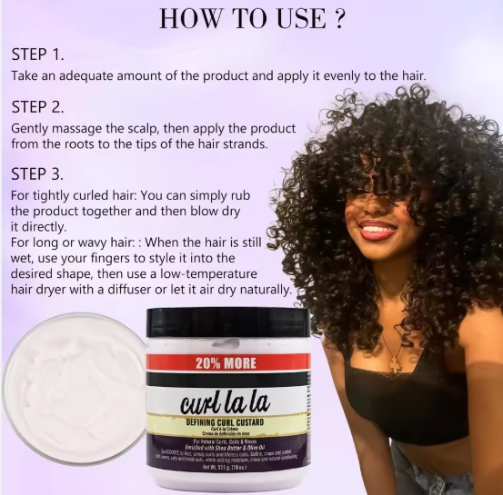 Cangty ODM OEM Wholesale Deep Hydrates Styling Hair Curly Cream 511ml Enhance Shine Permanent Hair Curling Cream for Natural Hair
