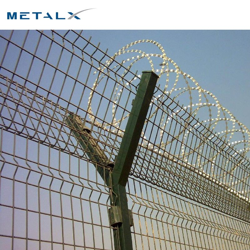 China Manufacturer High Quality Airport Fence Airport Perimeter Fence Airport Prison Barbed Wire Fence Factory
