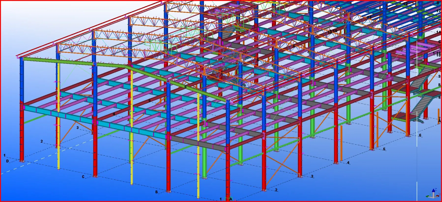 Prefabricated Light Steel Warehouse Steel Structure Building Warehouse Large Supermarket