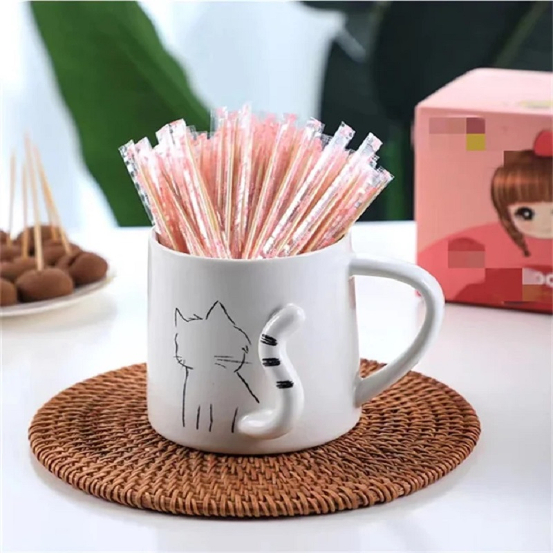 Strong and Safe Double-Headed or Single-Headed Bamboo Toothpicks in Multi-Pack