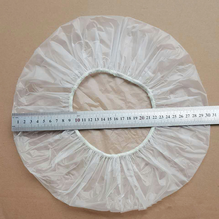 Disposable Waterproof Multicolor Shower Cap/ Biodegradable Folding Bath Cap Beauty