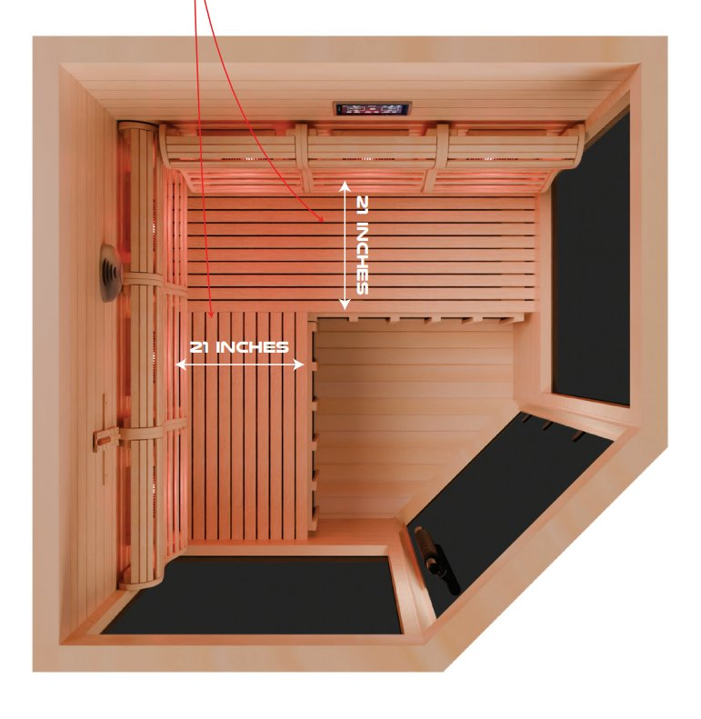 Элитная сауна Catalonia на дровах, золотой дизайн