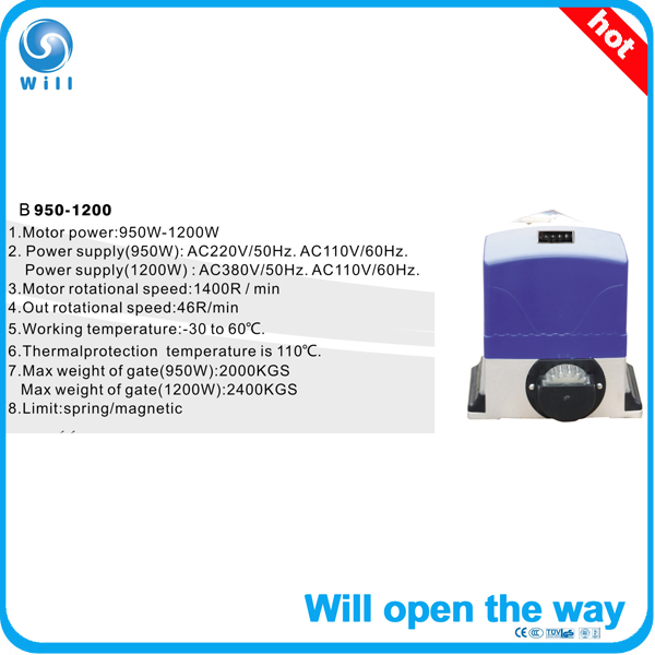 Remote Control Automatic Sliding Gate Operator