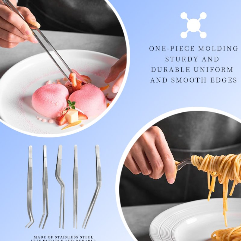 Professional Chef Plating Tweezers for BBQ and Food Styling