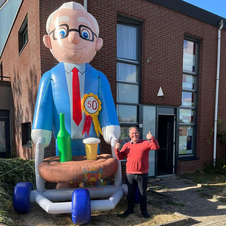 Customize Outdoor Inflatable Mario Brother Model Commercial Cartoon Giant Model Luigi Mascot Inflatable For Business Advertising