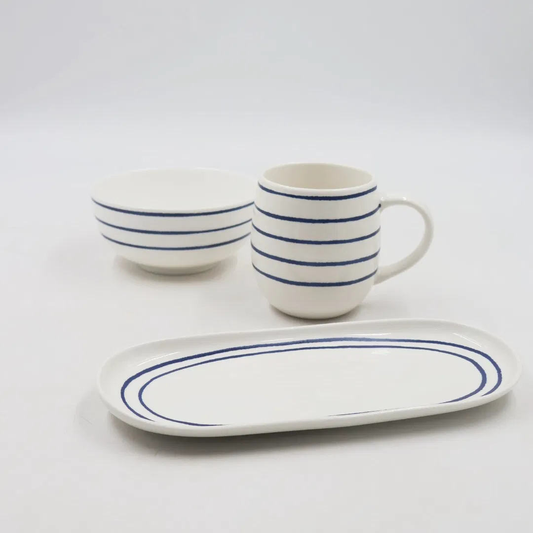 Wholesale High-Quality Party Tableware, Kitchen Utensils, Customizable Ceramic/Porcelain Dinnerware for Decoration