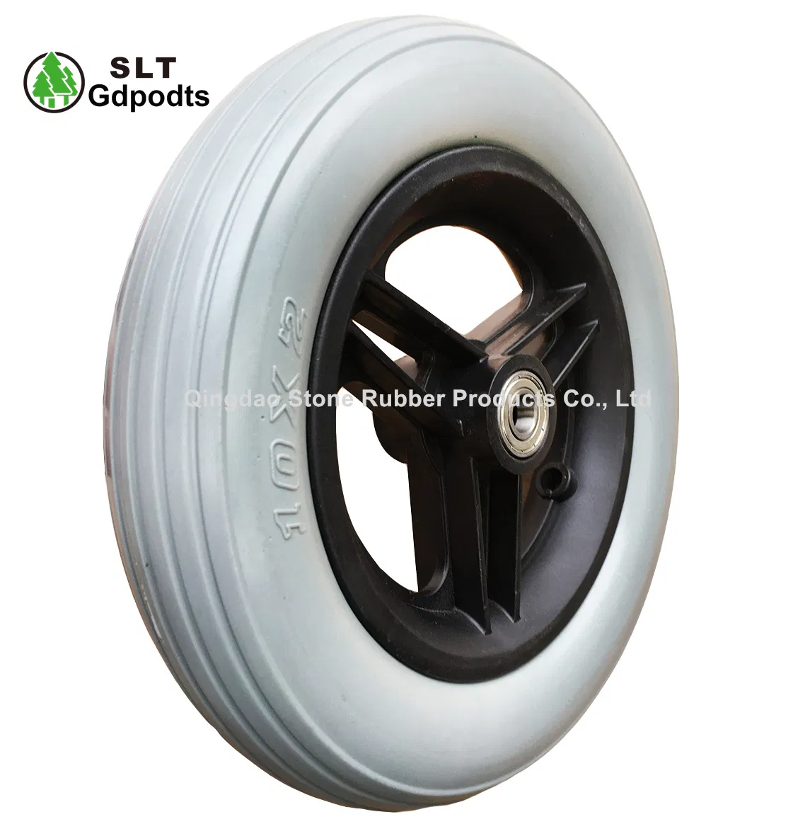 10X2.5 PU Tire for Wheelchair Front Wheel Cart Wheel