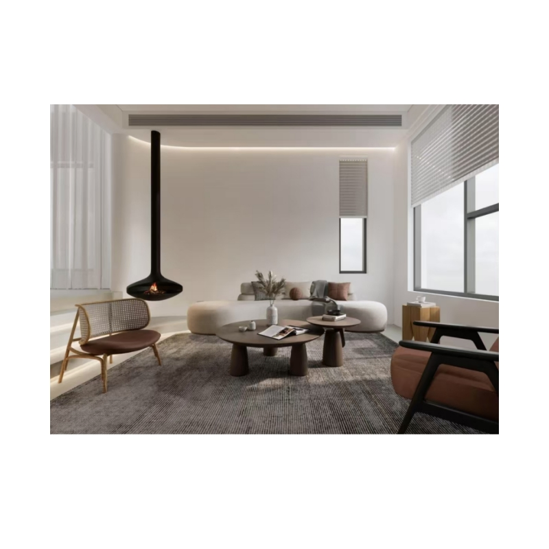 Modern Design Indoor Wood Stove Fireplace Hanging Wood Burner for Heating Pellets