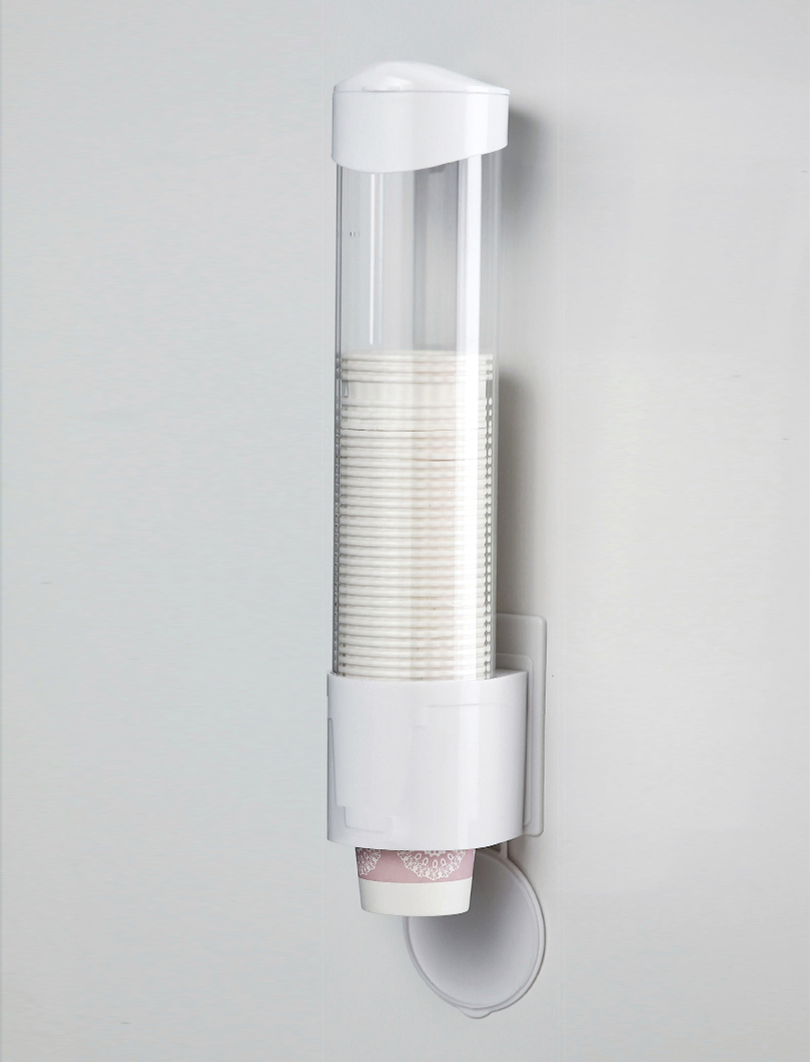 Portable Plastic Paper Cup Dispenser Holder with Magnetic / Screw Bracket (CH-1)