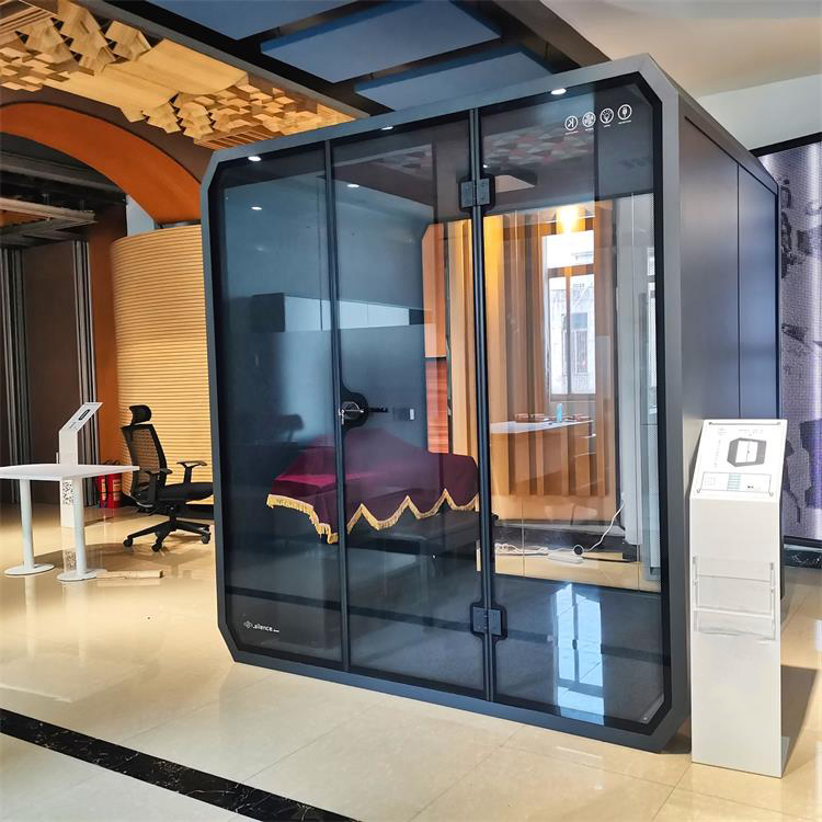Custom Interior Moveable Private Sound Booth Soundproof Worksapce Phone Booth Public Area Acoustic Work Office Booth