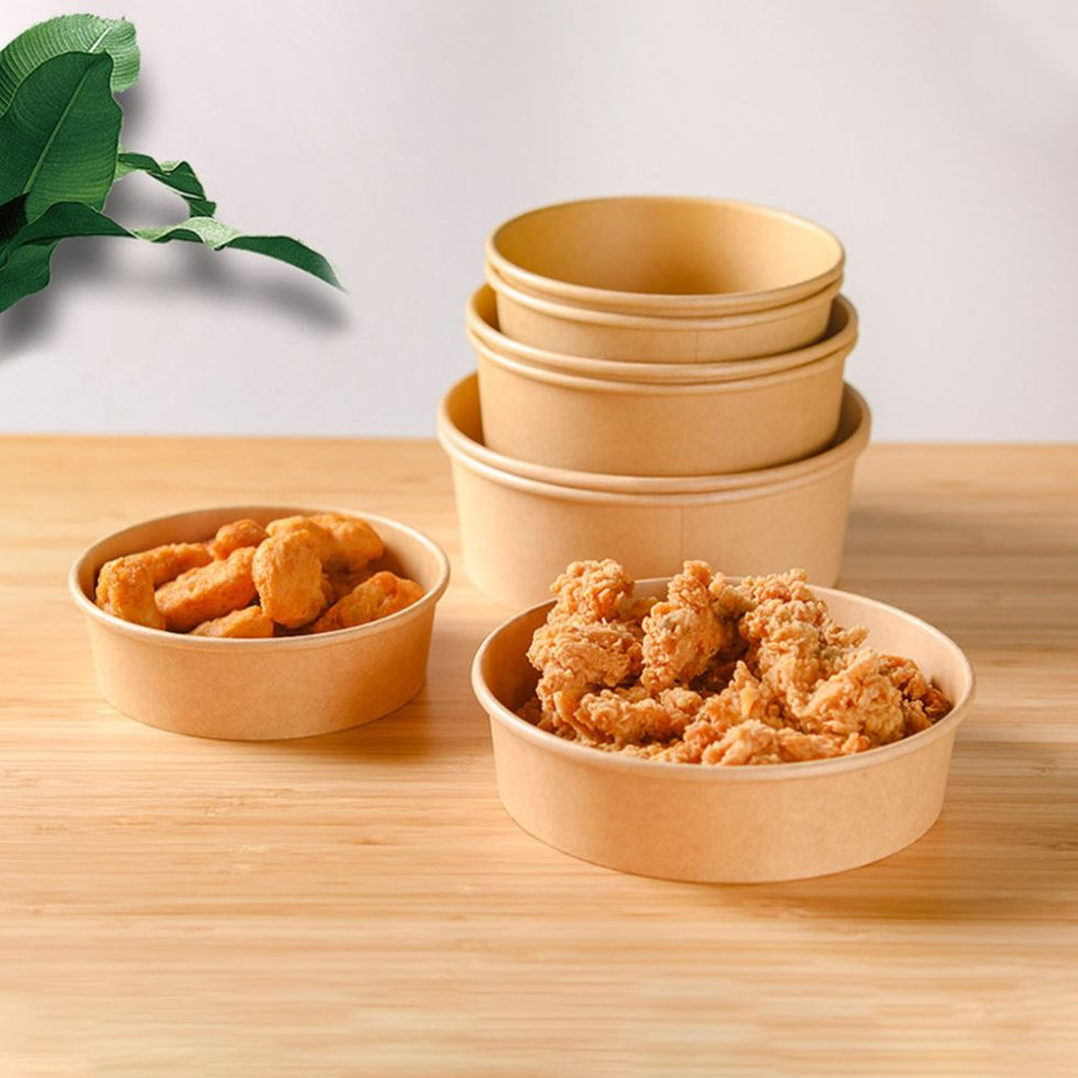 Бумажные тарелки и миски с логотипом для десертов и снеков