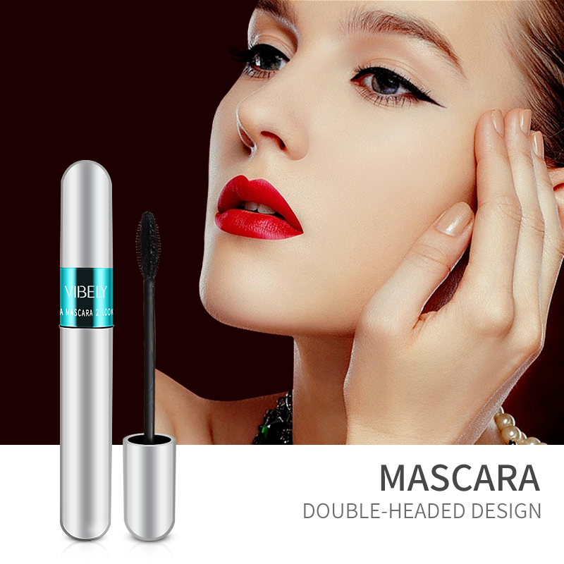 Private Label 2-in-1 Quick Dry Lasting Eyelash Thick Curling 4D Mascara