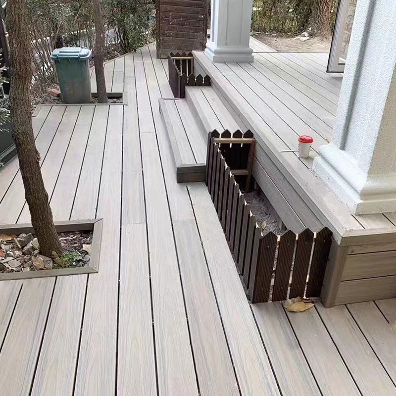 Balcony Marine Flooring Wooden Plastic Decking Outdoor WPC Decking Accessories Tiles Wood Composite Decking