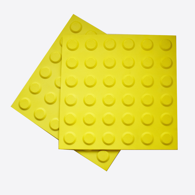 Anti-Slip TPU/TPE/PVC Blind Paving Rubber Tactile Tile