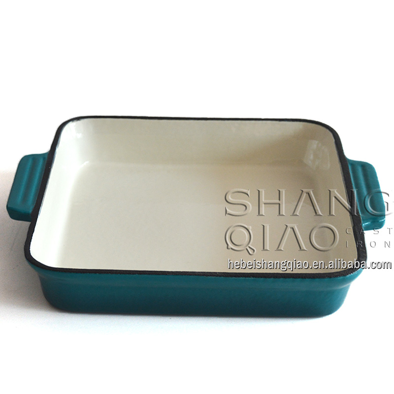 Чугунная эмалированная форма для лазаньи и запекания