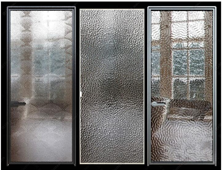 China Factory Wholesale 3mm~10mm Decorative Obscure Patterned Glass Textured Pressed Glass for Home Decoration Furniture Window Door