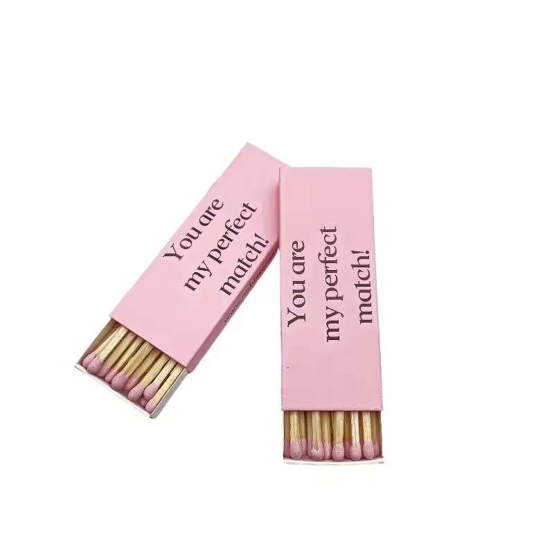 Wholesale Logo Printed Deluxe Long Match Boxes Packaging Customized Match Boxes 3 Inch Matches