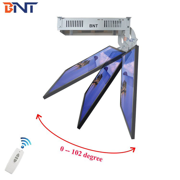 TV Ceiling Mount Motorized Flip Down TV Lift Bracket Mechanism with Remote Controller for 32-55 Inch LCD LED TV Motorized TV Lift