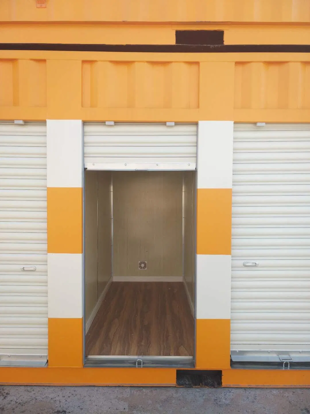 ISO Container Modified 20FT Used Steel Cargo Storage Container with Garage Doors