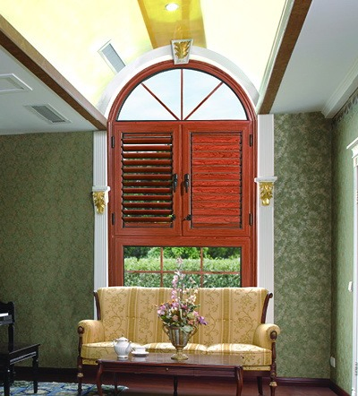 Topbright White Wood Louvered Shutter Windows for Promotion