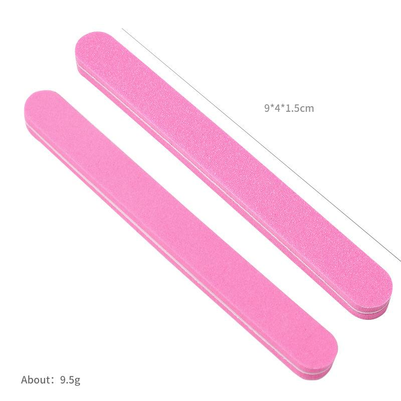1000PCS/Case 2 Ways Double Sides Zebra Manicure Nail Tool Professional Regular Plastic Nail File