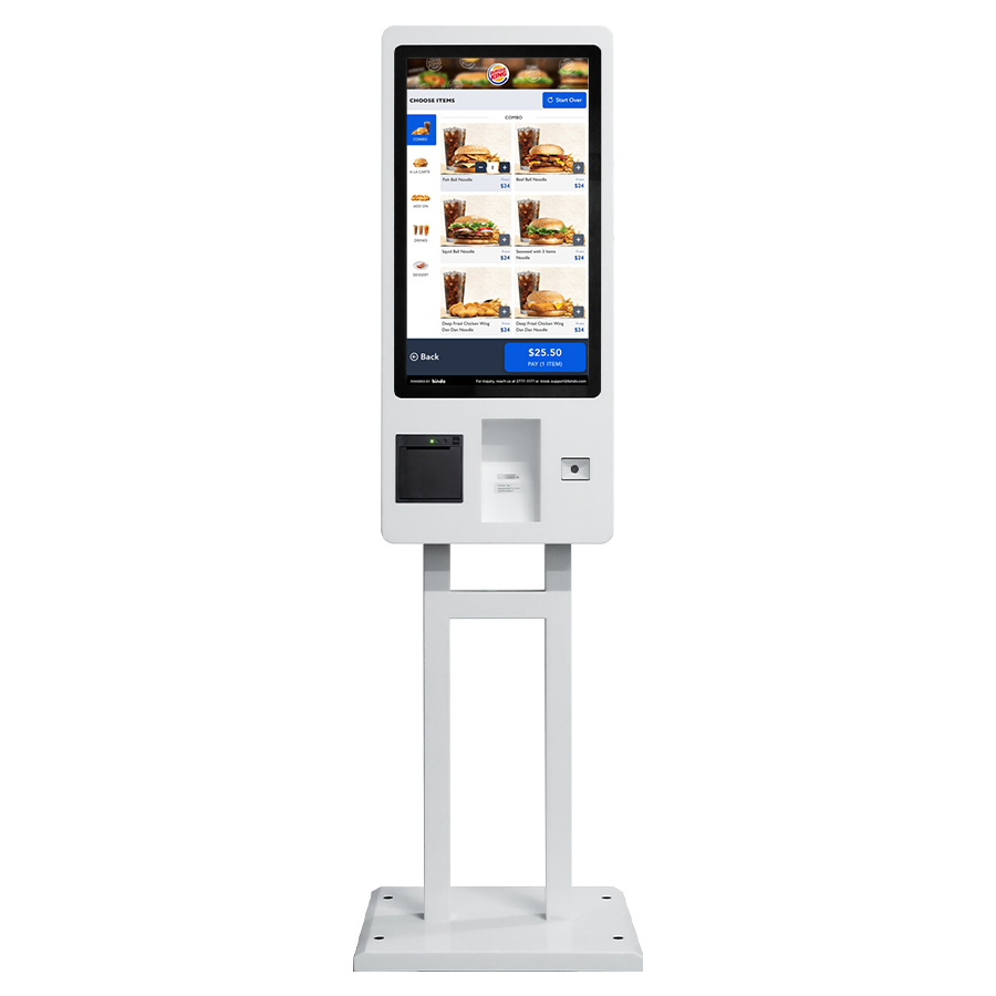 Customized Camera Facial Payment Terminal POS System Self Service Restaurant Touch Screen Kiosk Machine for Chain Store