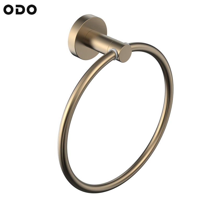 Полотенцедержатель круглый 304 нержавеющая сталь, шампань золото