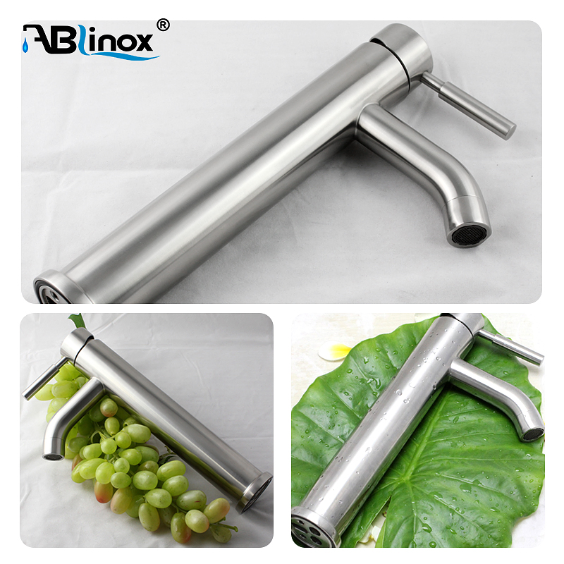 304 Stainless Steel Single Handle Basin/Sink/Kitchen Tall Faucet/Mixer