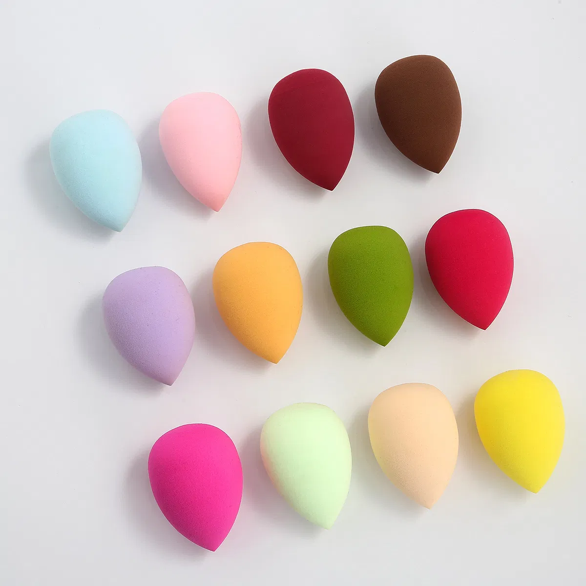 Custom Beauty Egg Gradient Color Large Water Drop Gourd Oblique Cut Color Makeup Egg Makeup Sponge Puff Air Cushion Can Print Logo