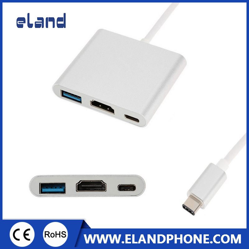 Type-C to HDMI + USB 3.0/USB-C Adapter