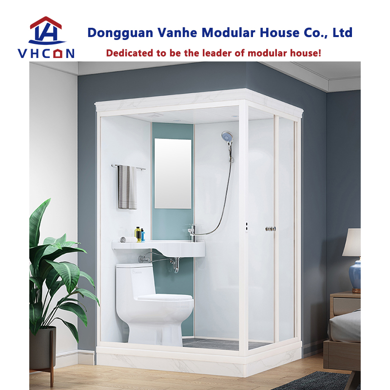 Showers Complete Prefabricated Unit Integrated Design Fabricated Freestanding Fancy European Modular Prefab Bathroom Pod with Toilet