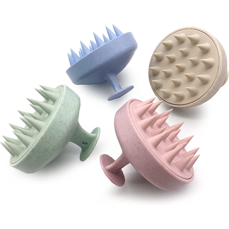 Custom Scalp Silicone Shampoo Head Massage Washing Comb Brush