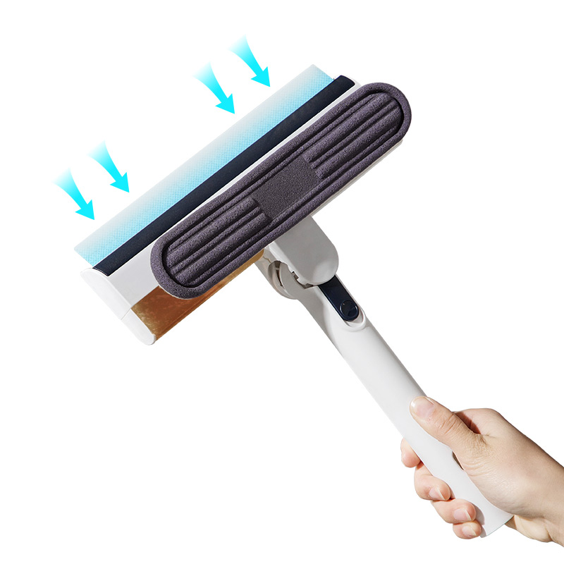 Promotional Wholesale Inexpensive Plastic White Water Collect Window Cleaning Scrubber Squeegee