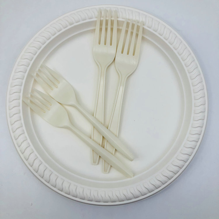 Cornstarch Forks Spoons and Knives Biodegradable Fork Knife Spoon Disposable Cutlery