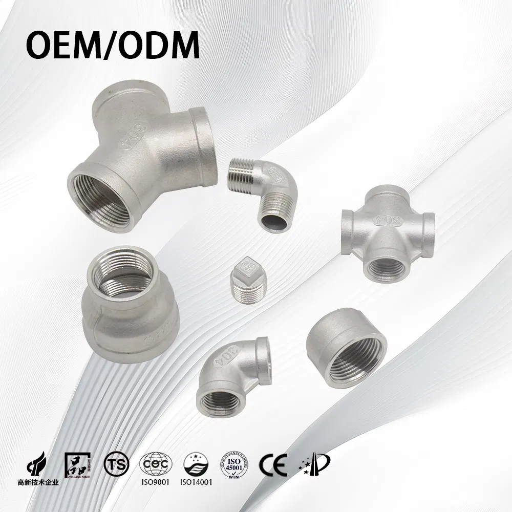 Stainless Steel 201/304/316 High Pressure Thick-Walled Pipe-Fittings Cross for Piping System